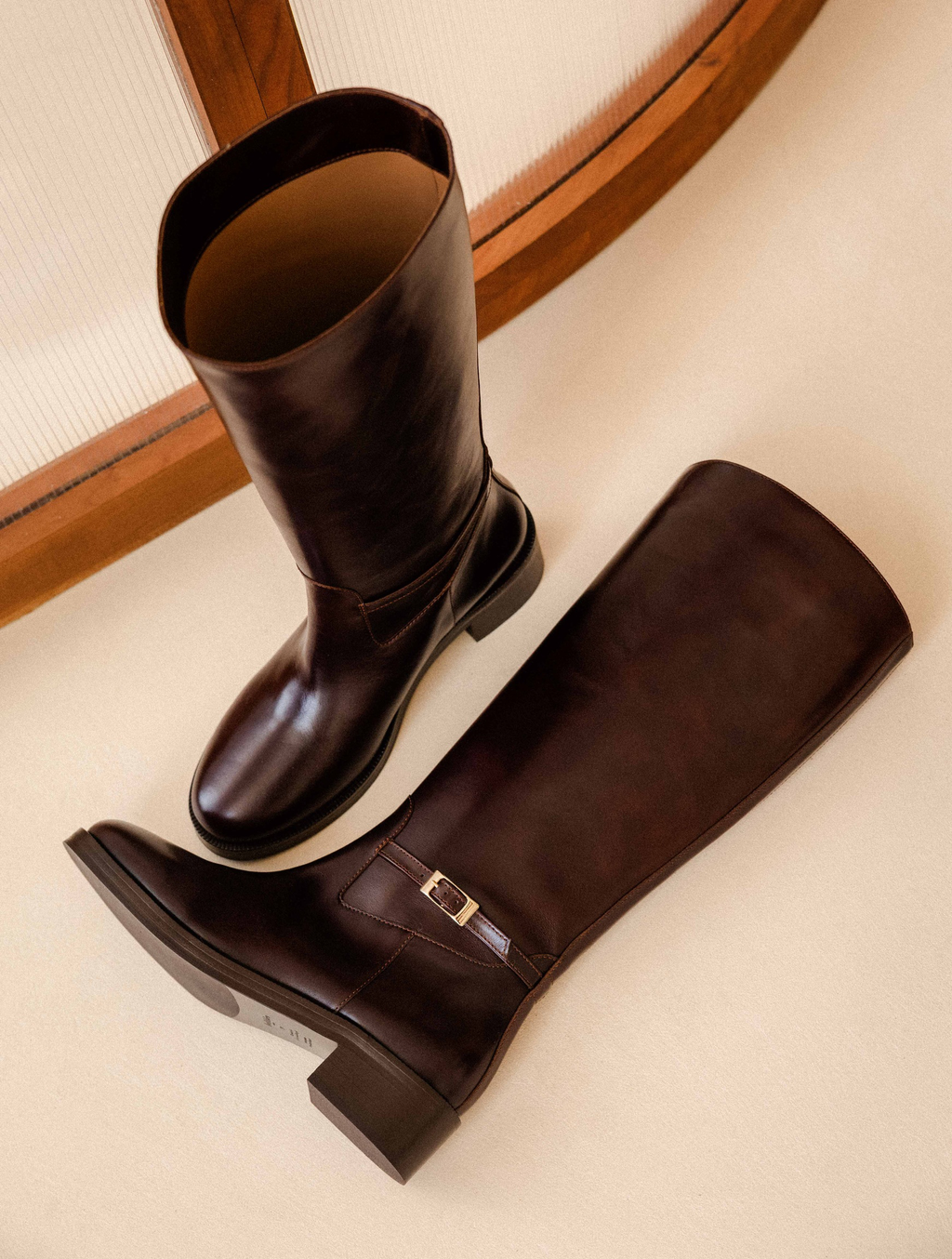 ROBBIE — Bottes esprit cavalière en cuir