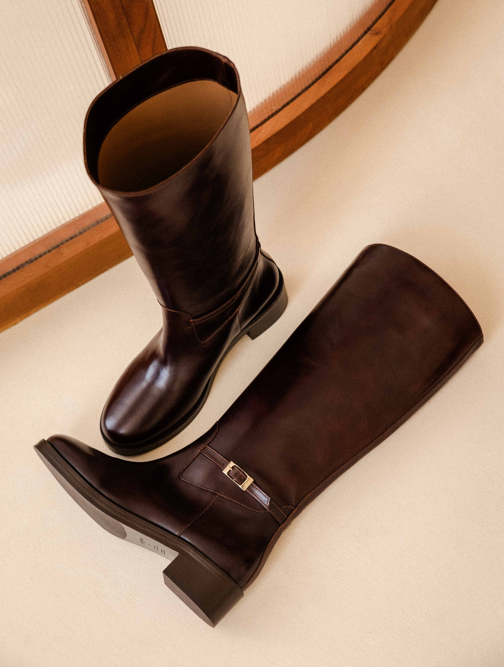 ROBBIE — Bottes esprit cavalière en cuir