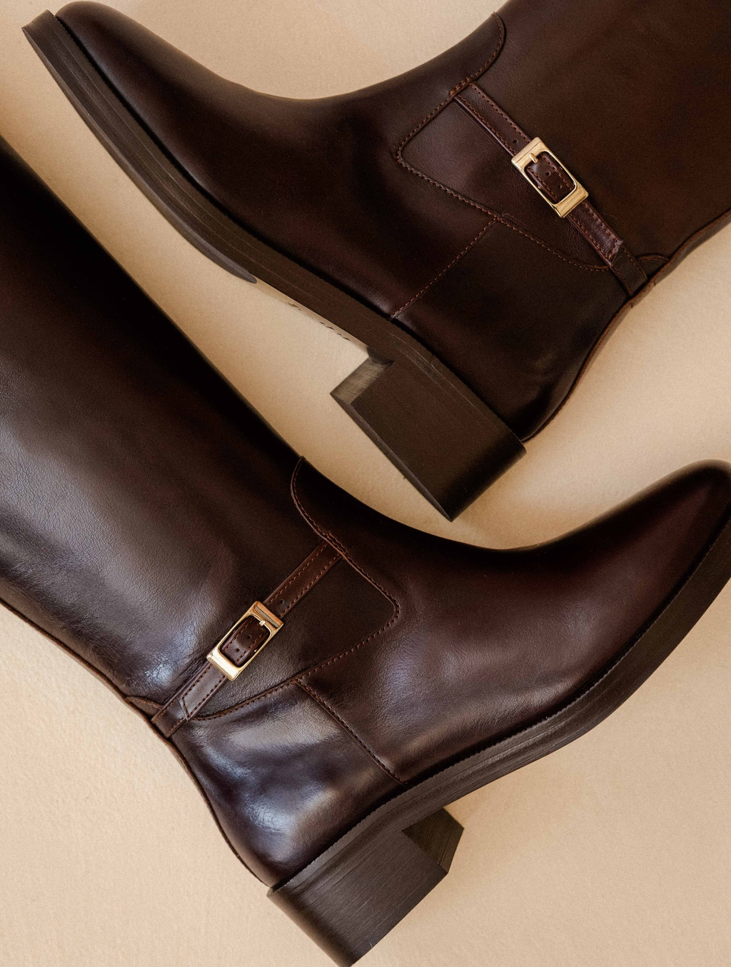 ROBBIE — Bottes esprit cavalière en cuir