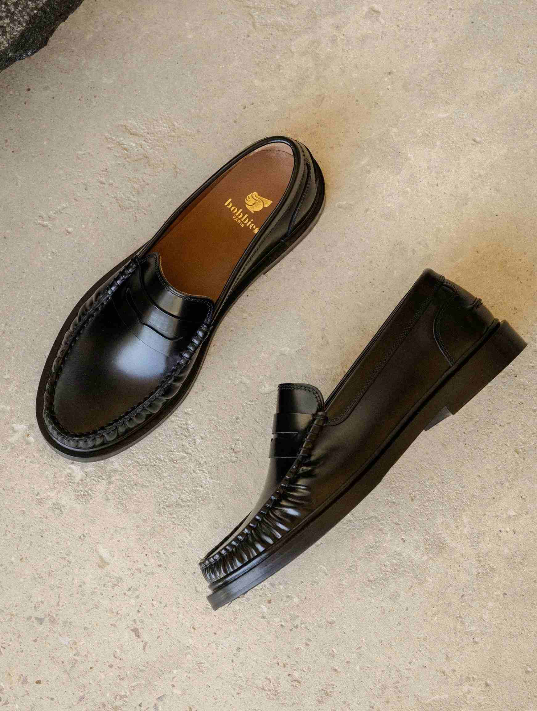JESSIE — Mocassin en cuir glacé