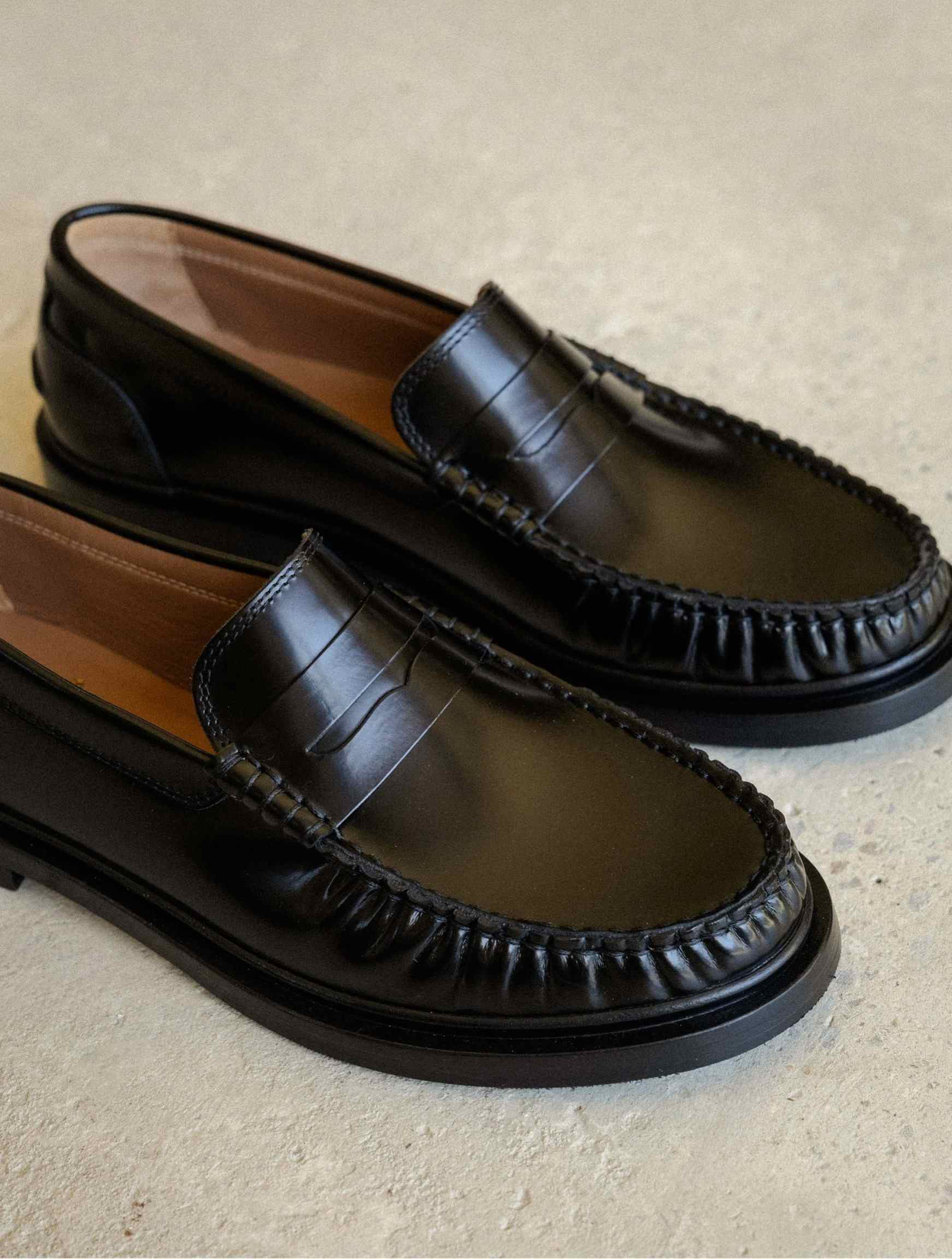 JESSIE — Mocassin en cuir glacé