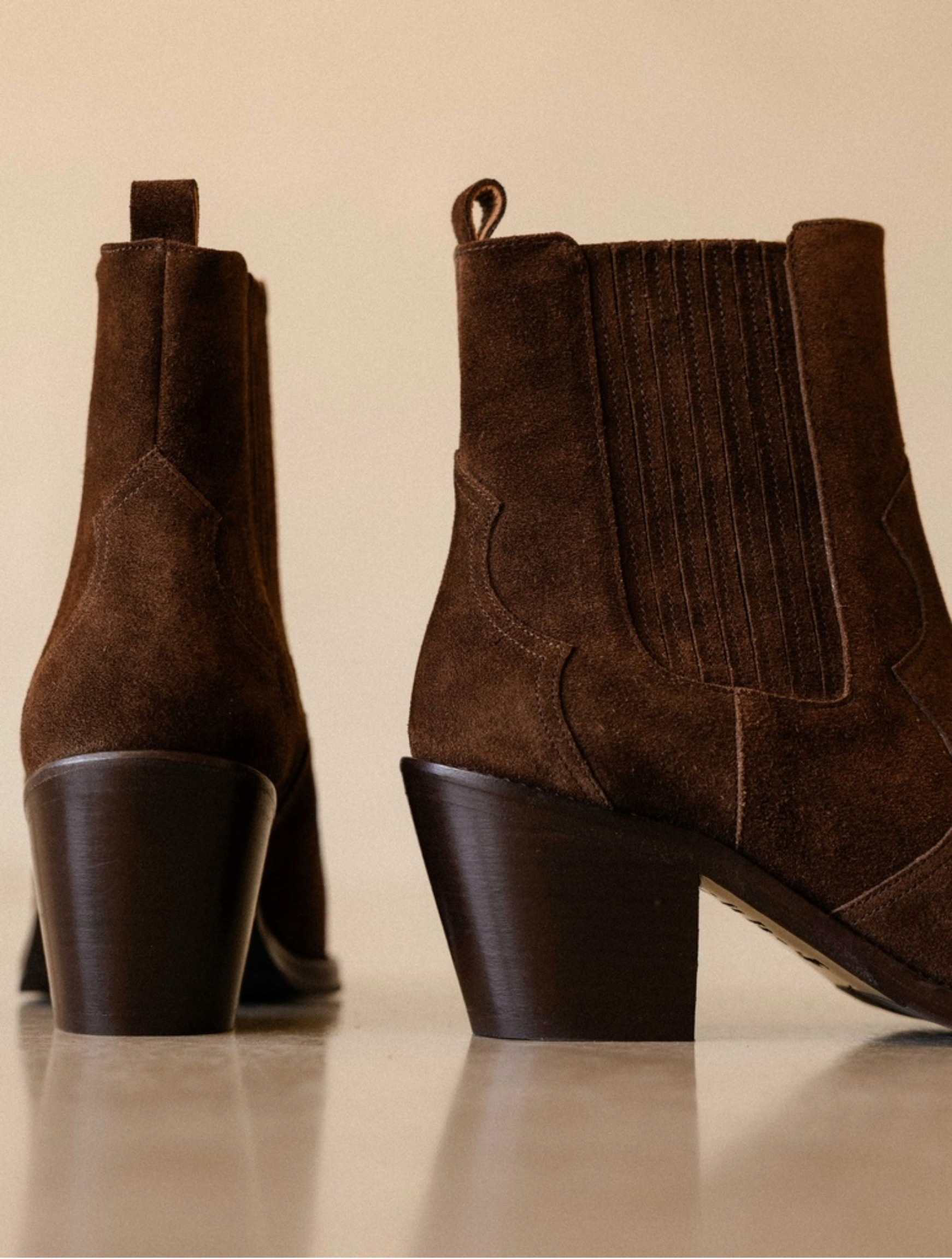 DAKOTA — Bottines style western en cuir