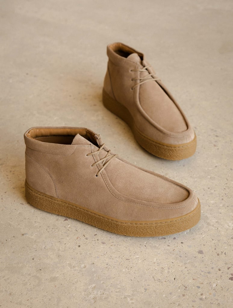 BRUMMEL — Boots à lacets en cuir suédé