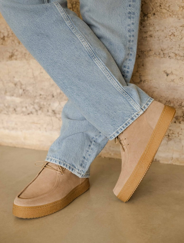 BRUMMEL — Boots à lacets en cuir suédé