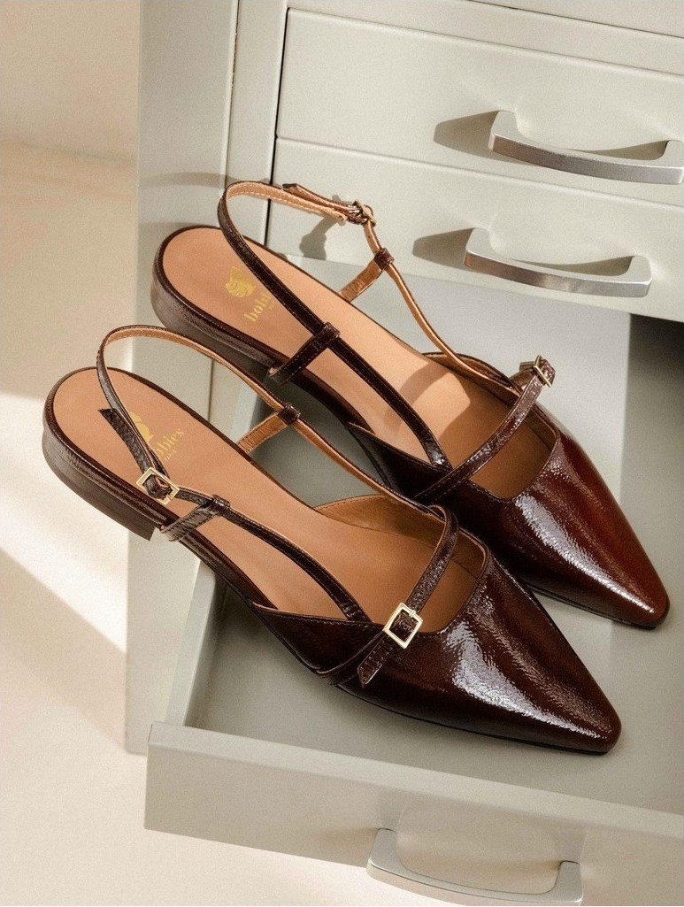AMEL — Ballerine en cuir