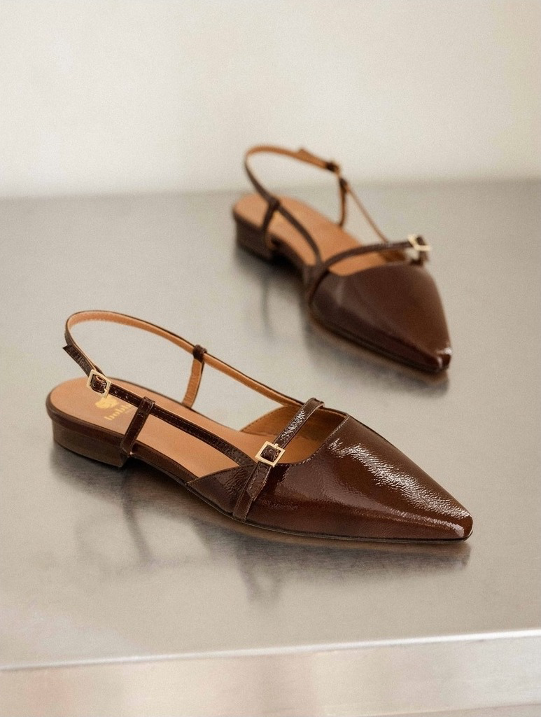 AMEL — Ballerine en cuir