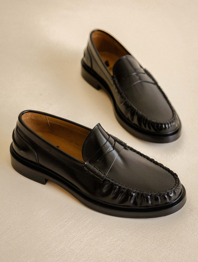 ALLEN — Mocassin en cuir glacé