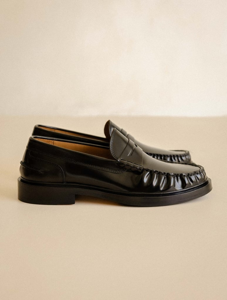 ALLEN — Mocassin en cuir glacé