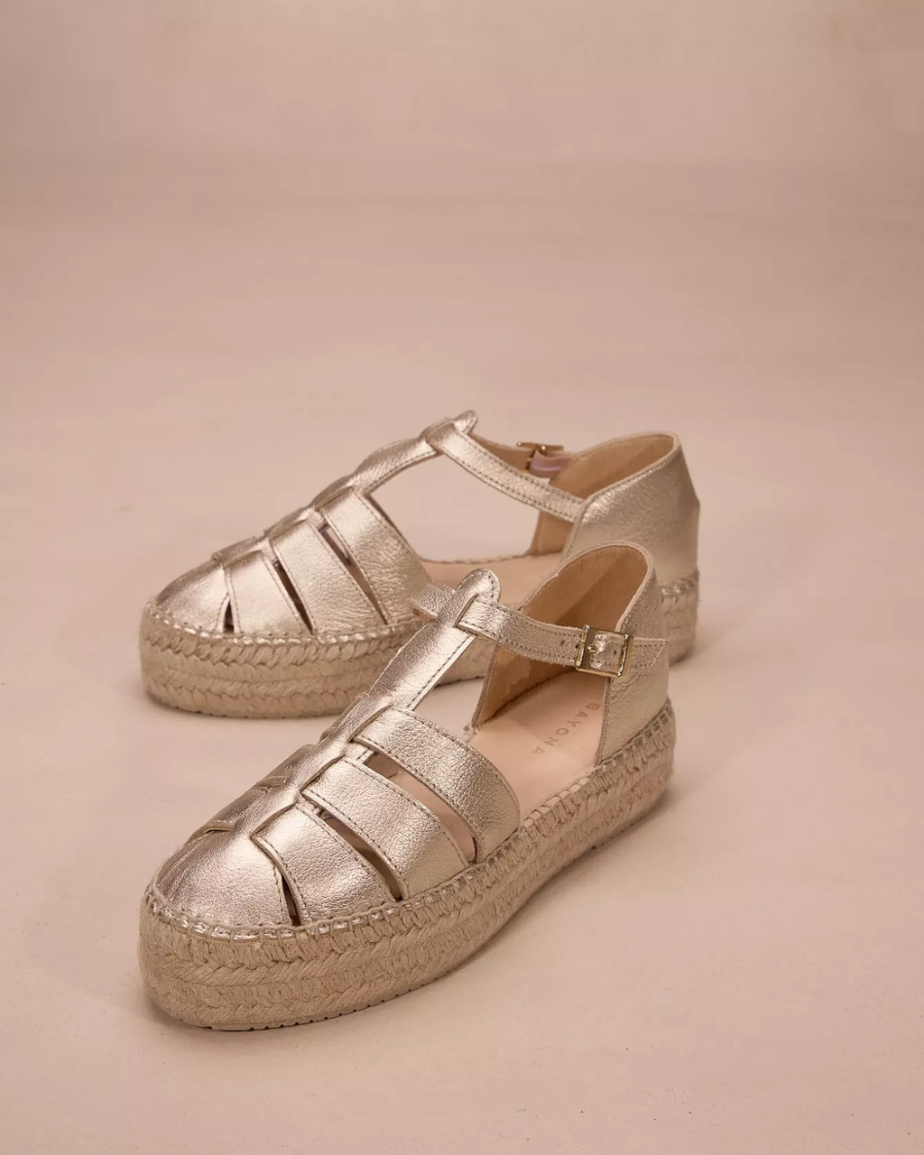 ROME — Sandale espadrille compensée