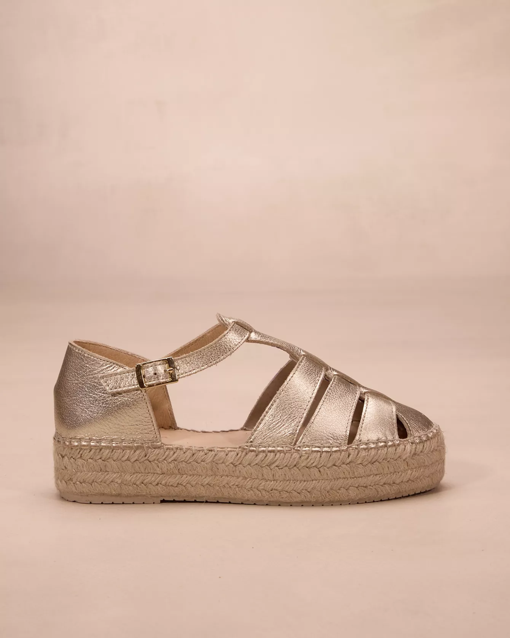 ROME — Sandale espadrille compensée