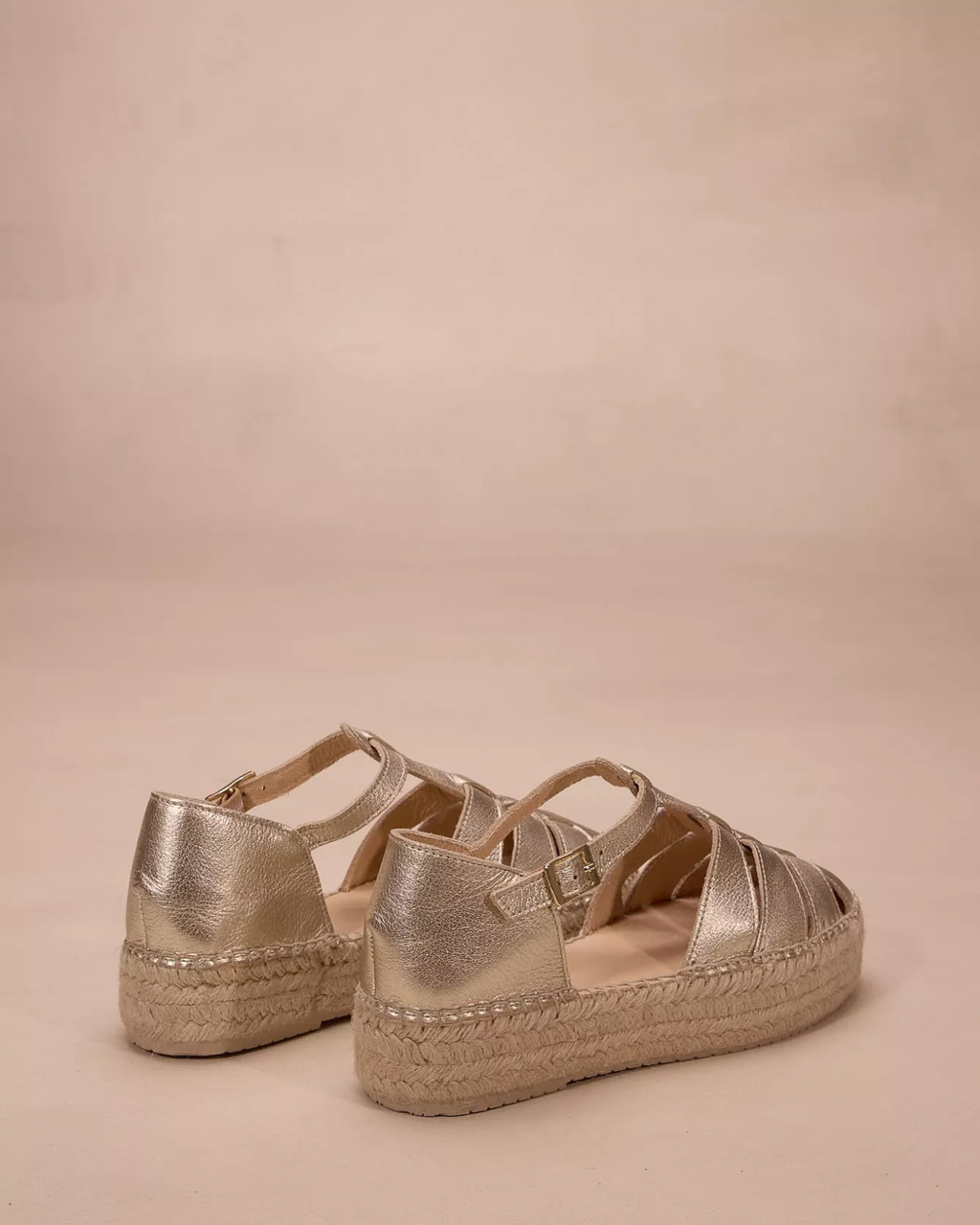 ROME — Sandale espadrille compensée