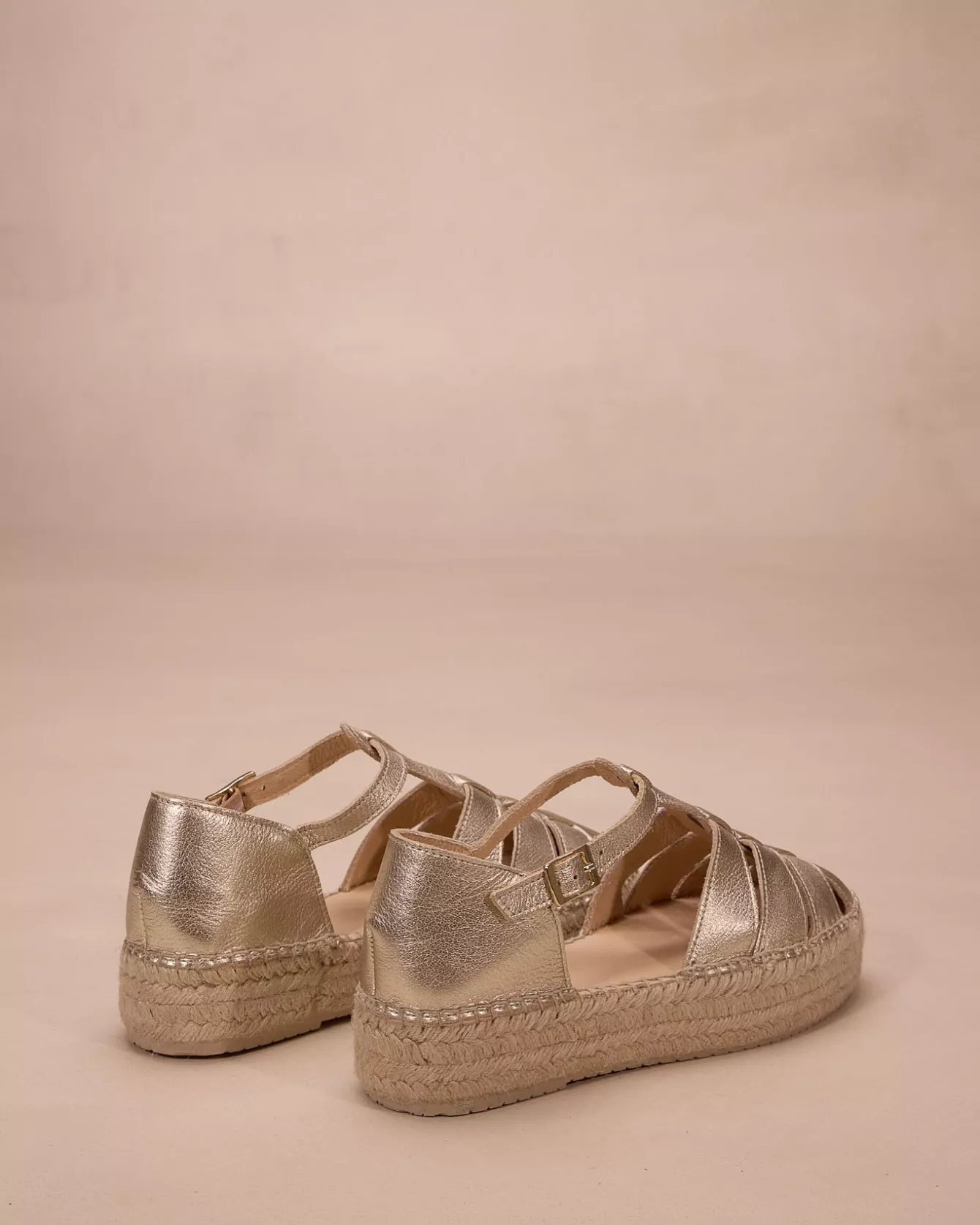 ROME — Sandale espadrille compensée
