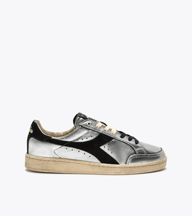 PRESTIGE METAL USED — Sneaker Heritage en cuir lamé