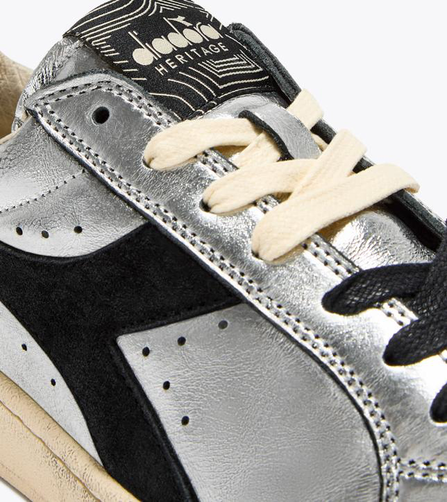 PRESTIGE METAL USED — Sneaker Heritage en cuir lamé