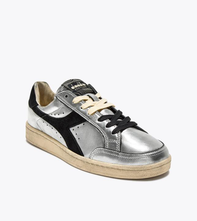 PRESTIGE METAL USED — Sneaker Heritage en cuir lamé