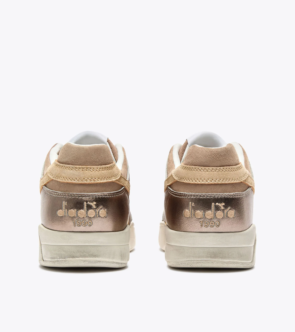 B.560 METAL S USED — Sneaker Heritage en cuir lamé