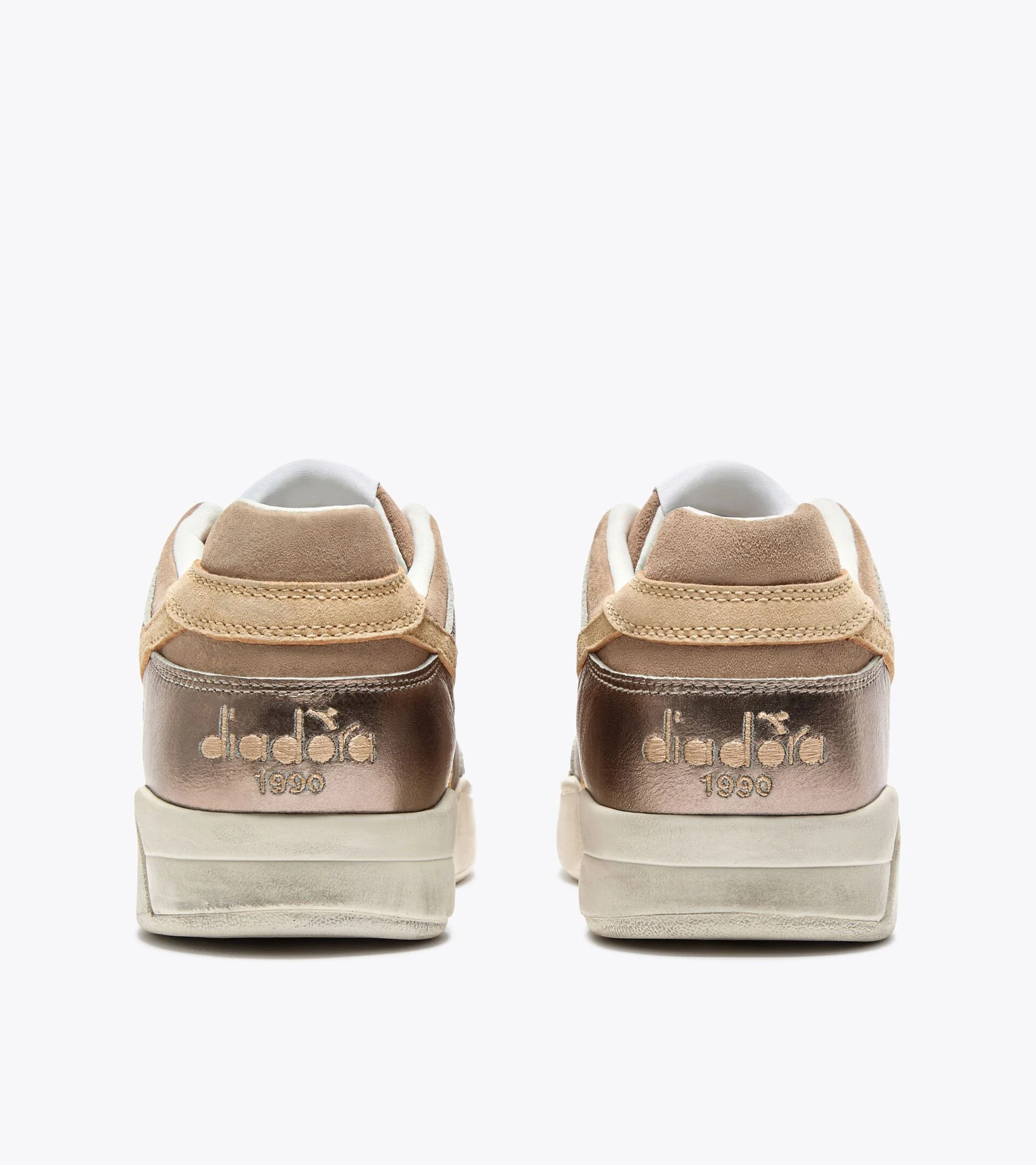 B.560 METAL S USED — Sneaker Heritage en cuir lamé