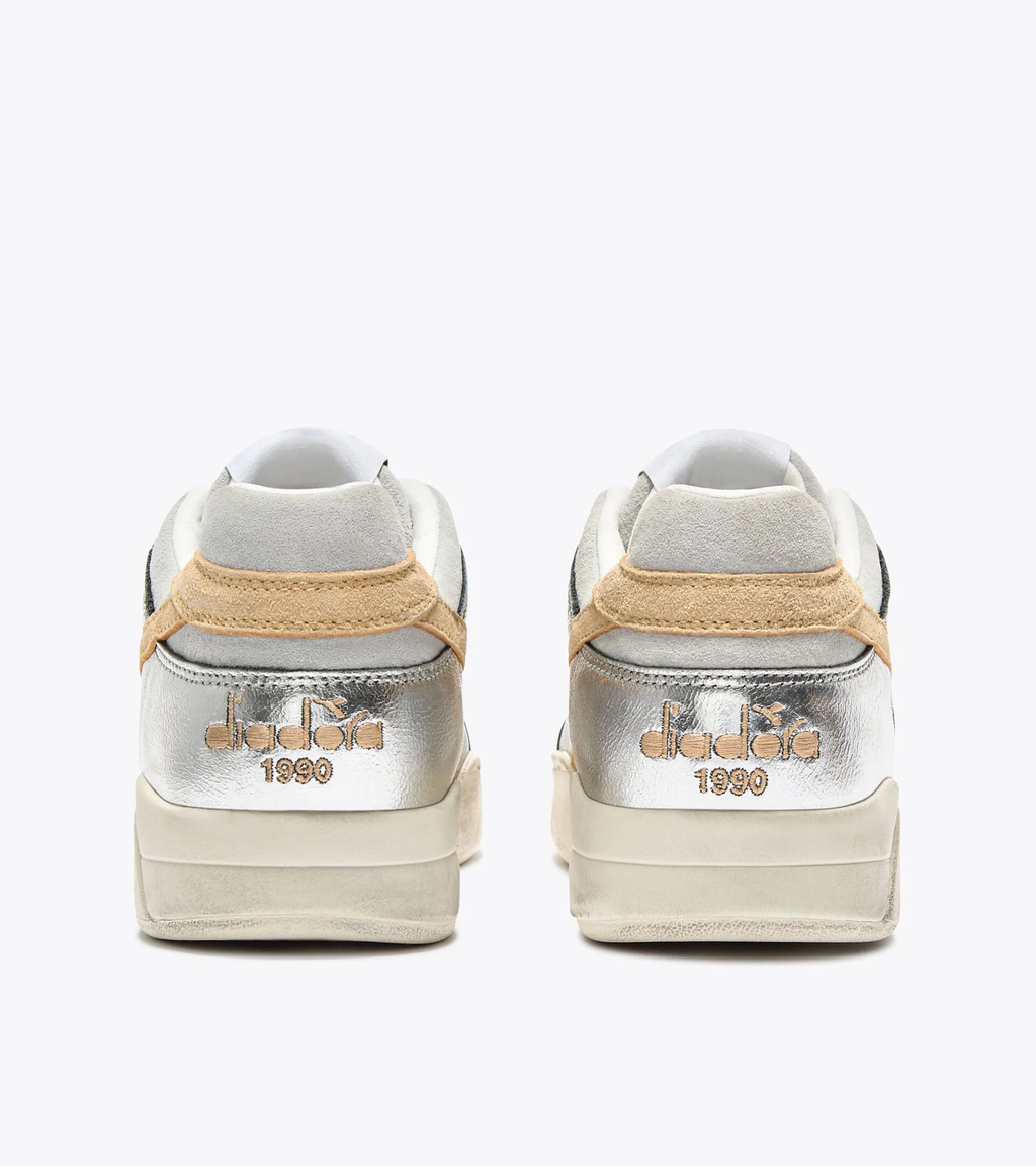 B.560 METAL S USED — Sneaker Heritage en cuir lamé
