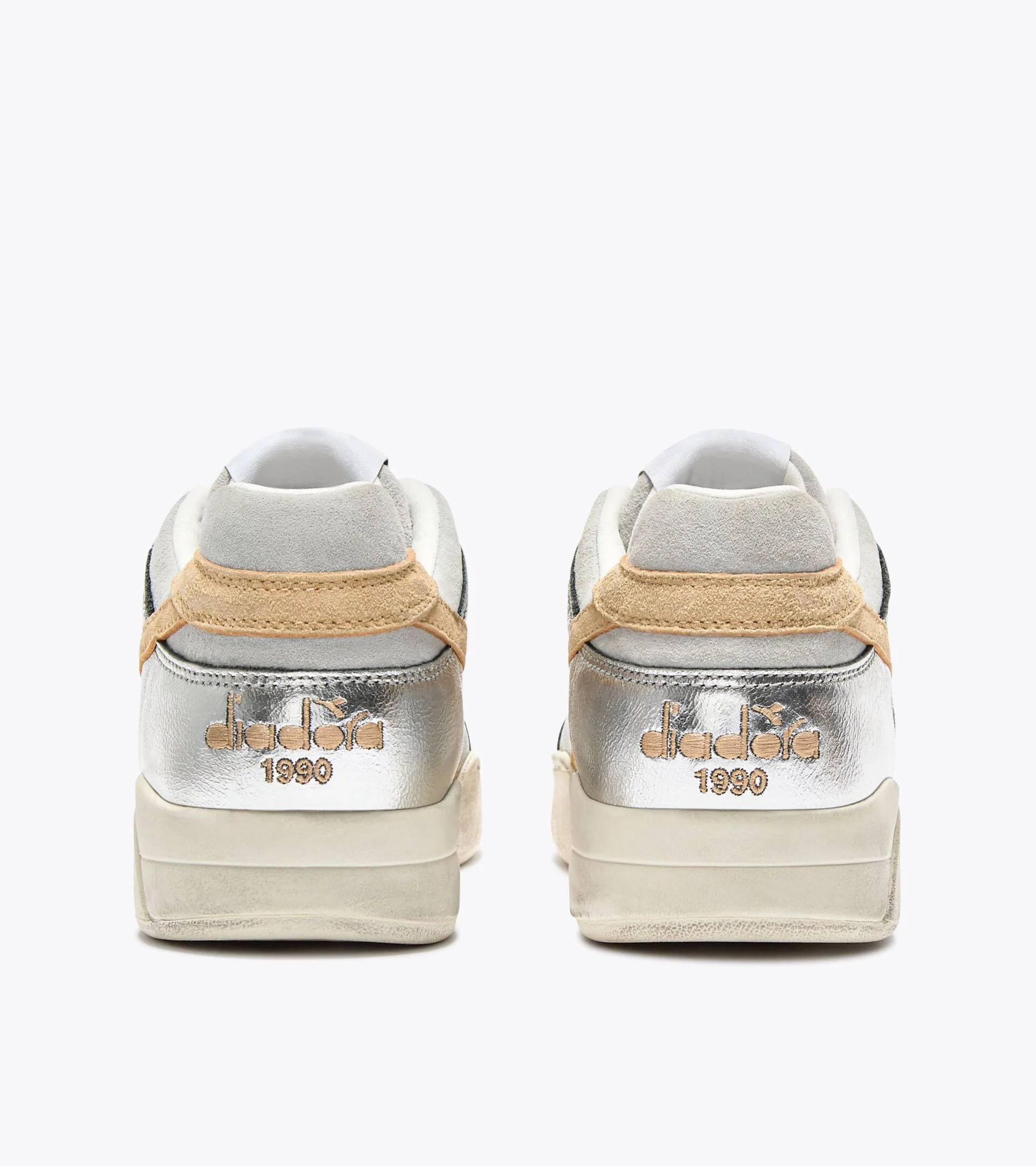 B.560 METAL S USED — Sneaker Heritage en cuir lamé