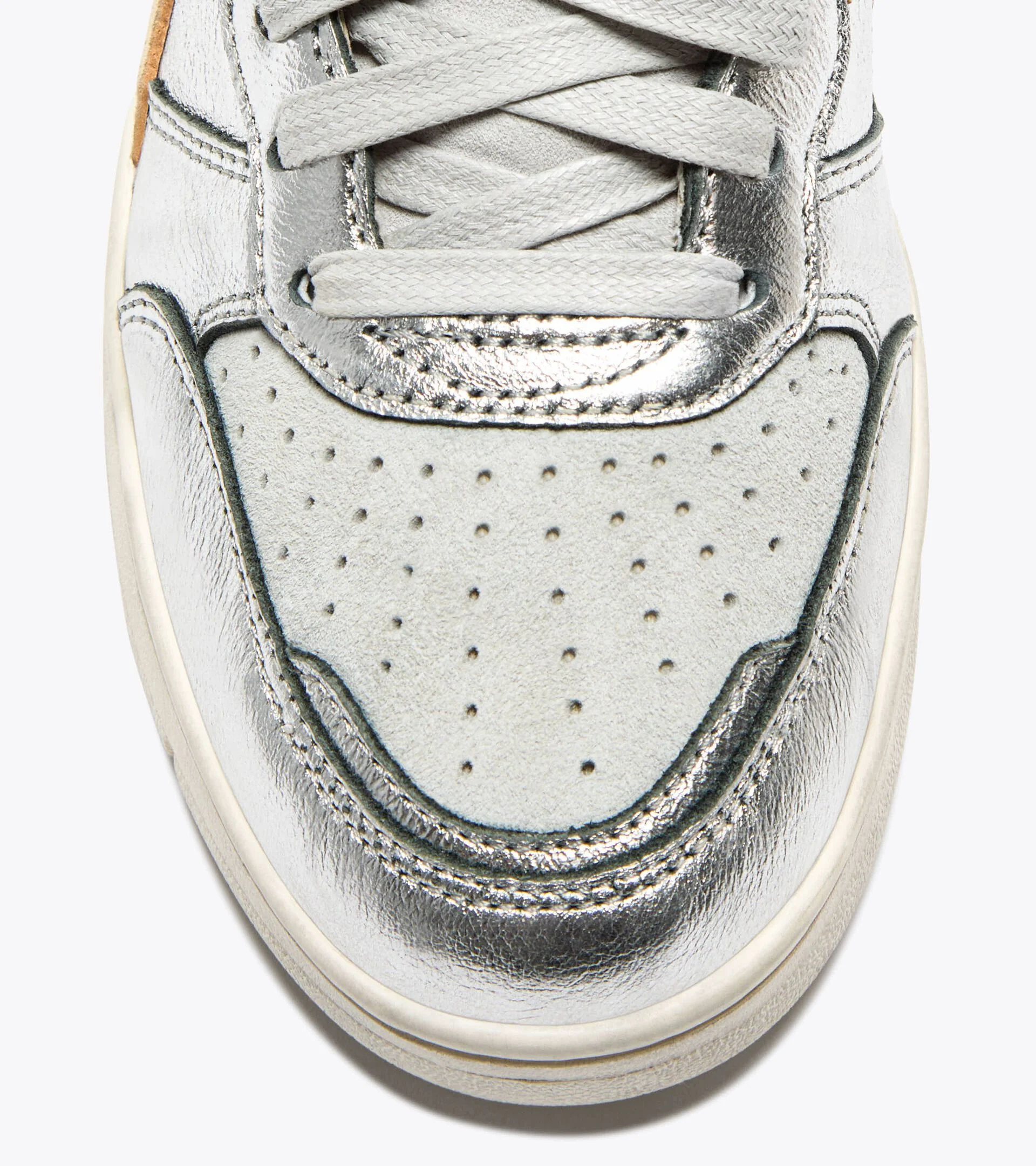 B.560 METAL S USED — Sneaker Heritage en cuir lamé