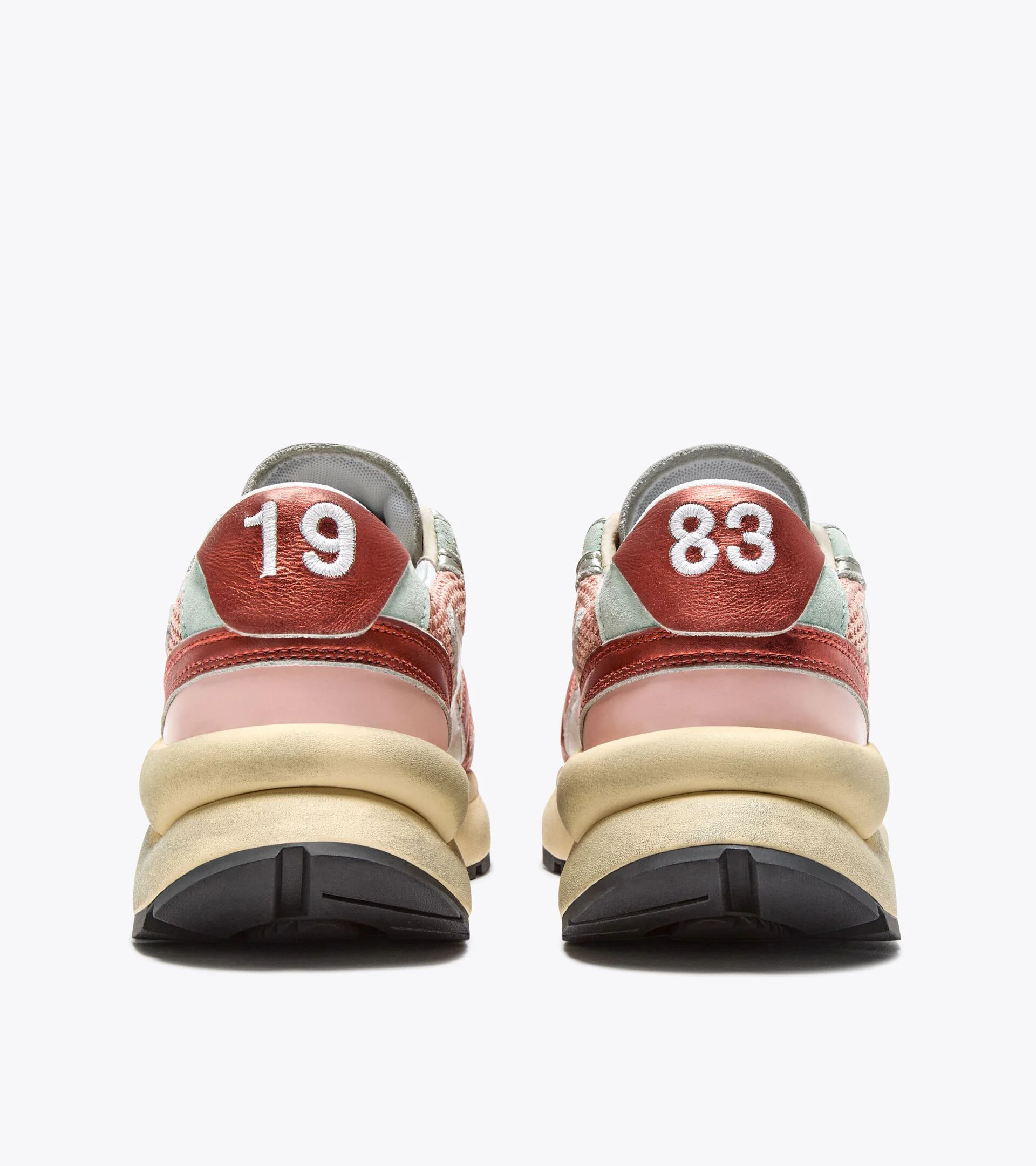 MERCURY ELITE LAM USED WN — Sneaker Heritage en mesh et cuir lamé
