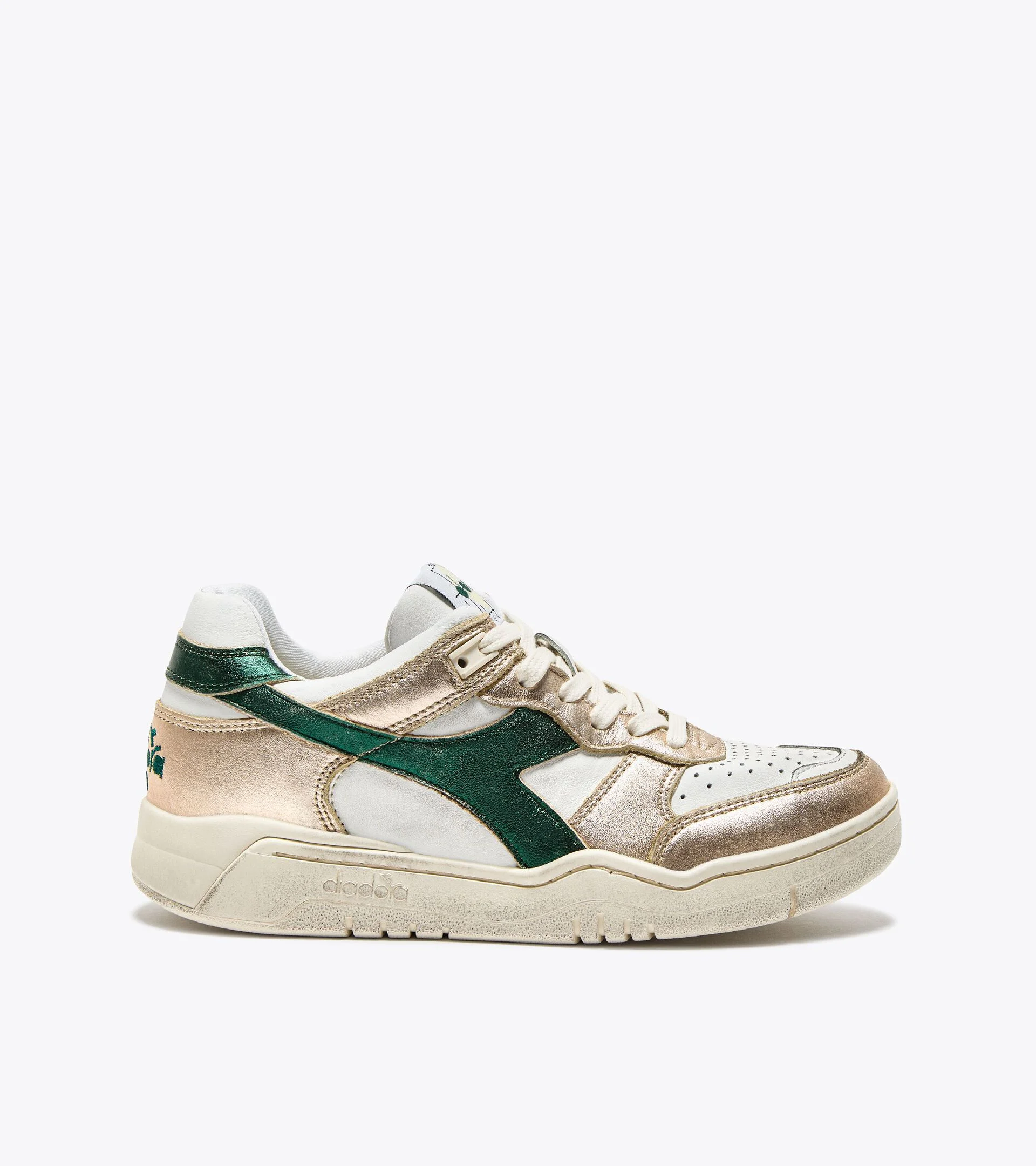 B.560 METAL MIX WN — Sneaker Heritage en cuir premium et cuir lamé