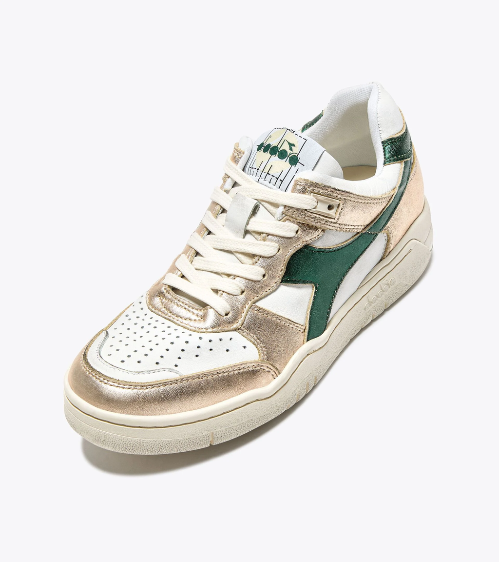 B.560 METAL MIX WN — Sneaker Heritage en cuir premium et cuir lamé
