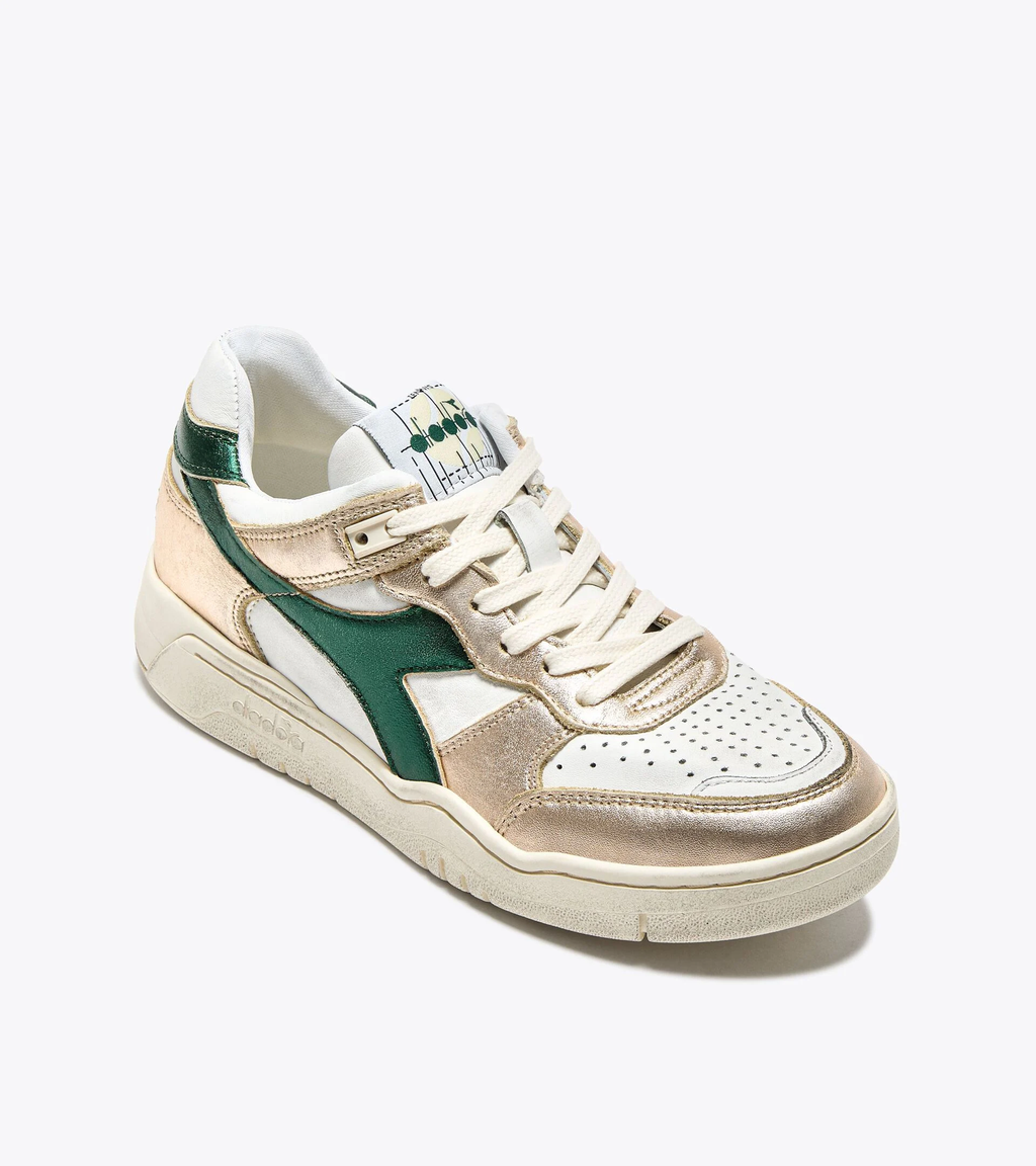 B.560 METAL MIX WN — Sneaker Heritage en cuir premium et cuir lamé