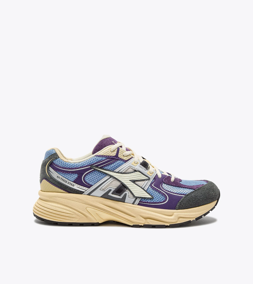 MYTHOS STAR M2 STONE — Sneaker de sport chunky, cuir et daim