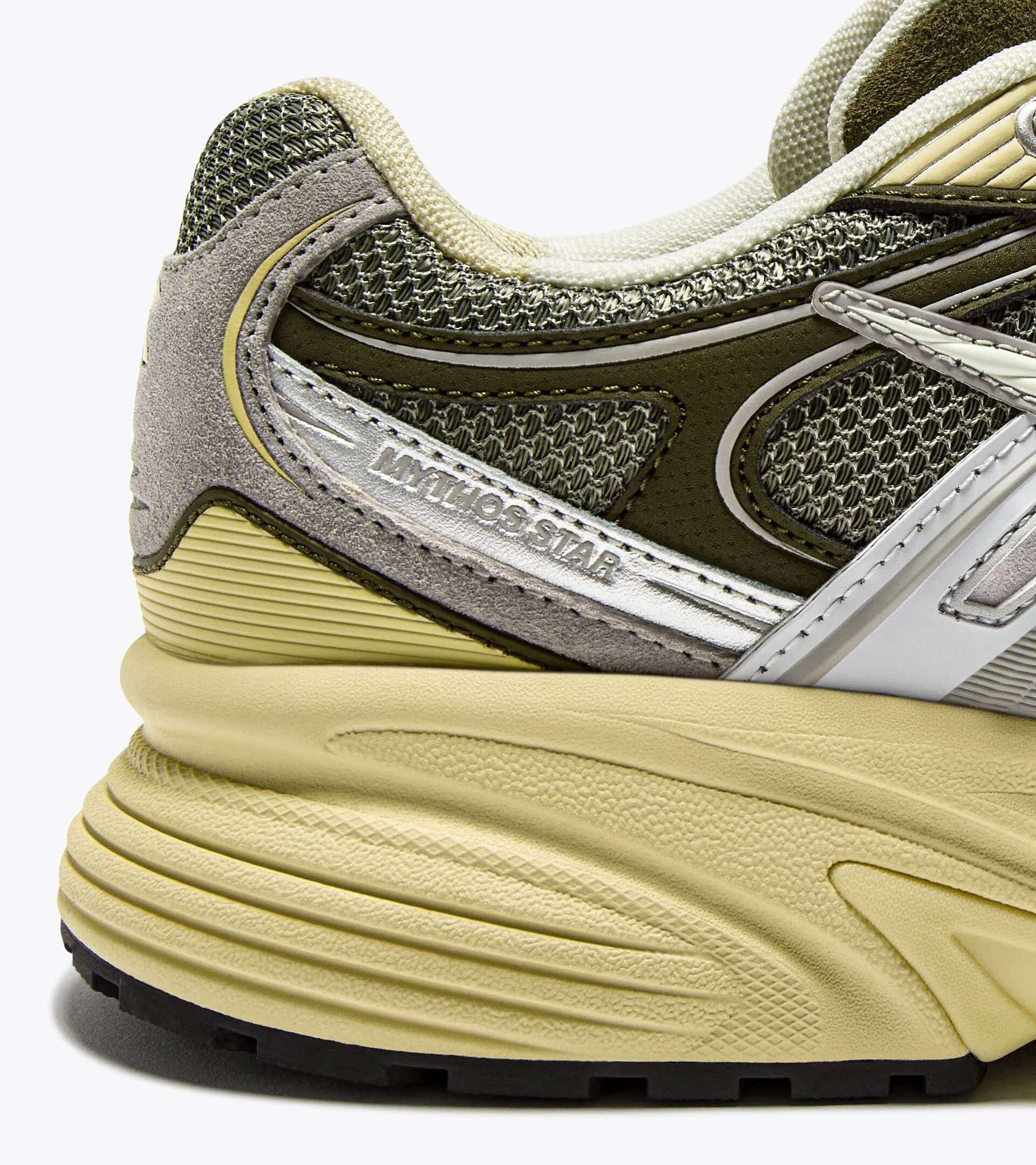 MYTHOS STAR M2 STONE — Sneaker de sport chunky, cuir et daim