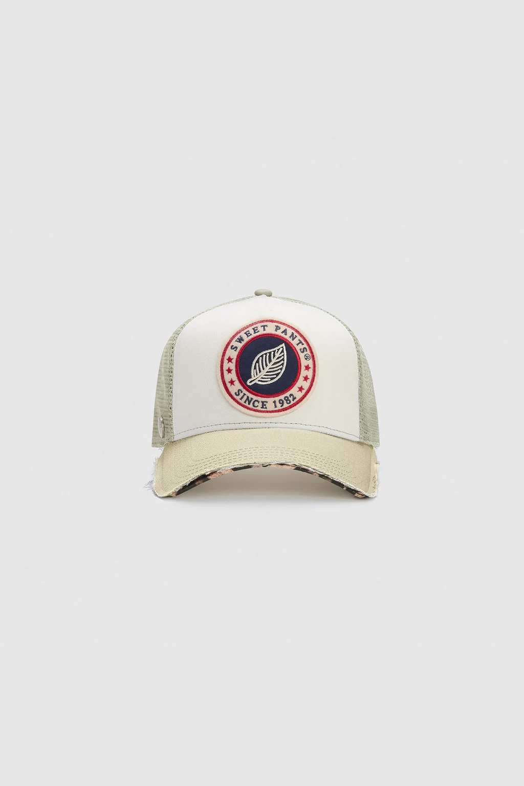 HOME RUN LEO — Casquette bi-colore en coton et filet - Argile