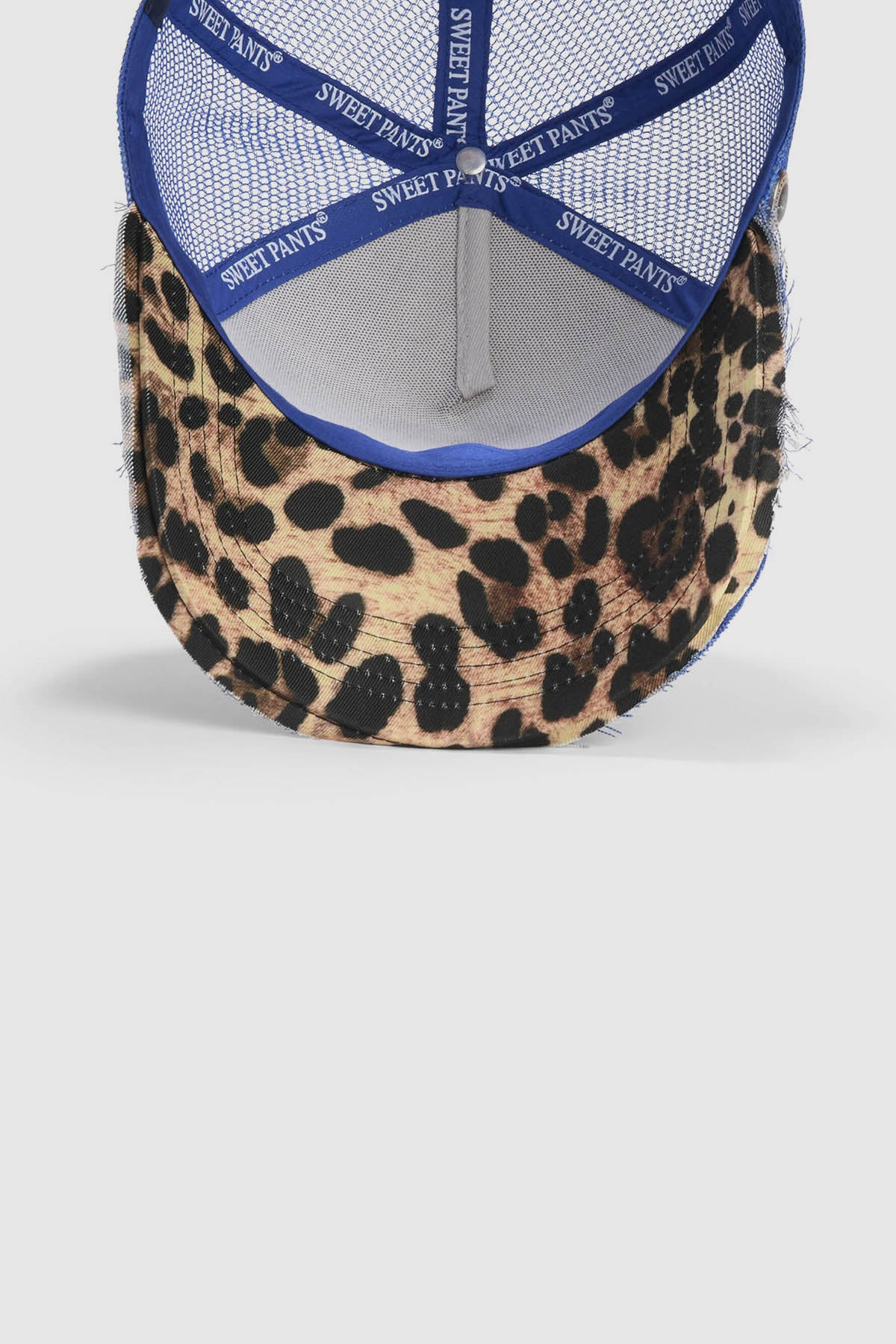 HOME RUN LEO — Casquette bi-colore en coton et filet - Azure