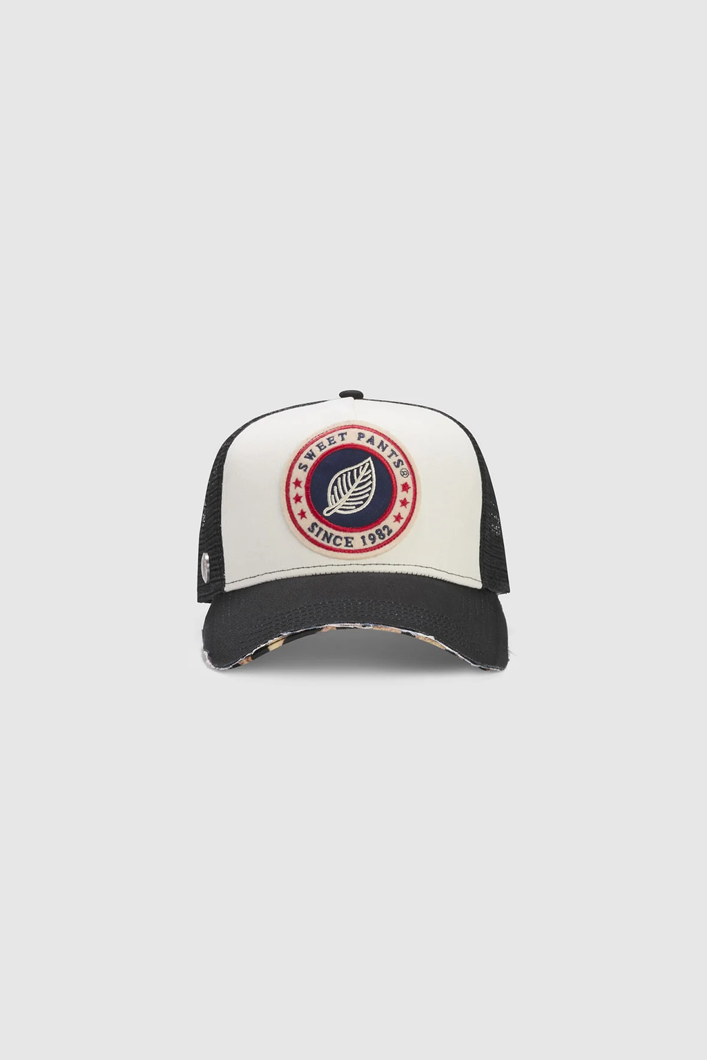 HOME RUN LEO — Casquette bi-colore en coton et filet - Black