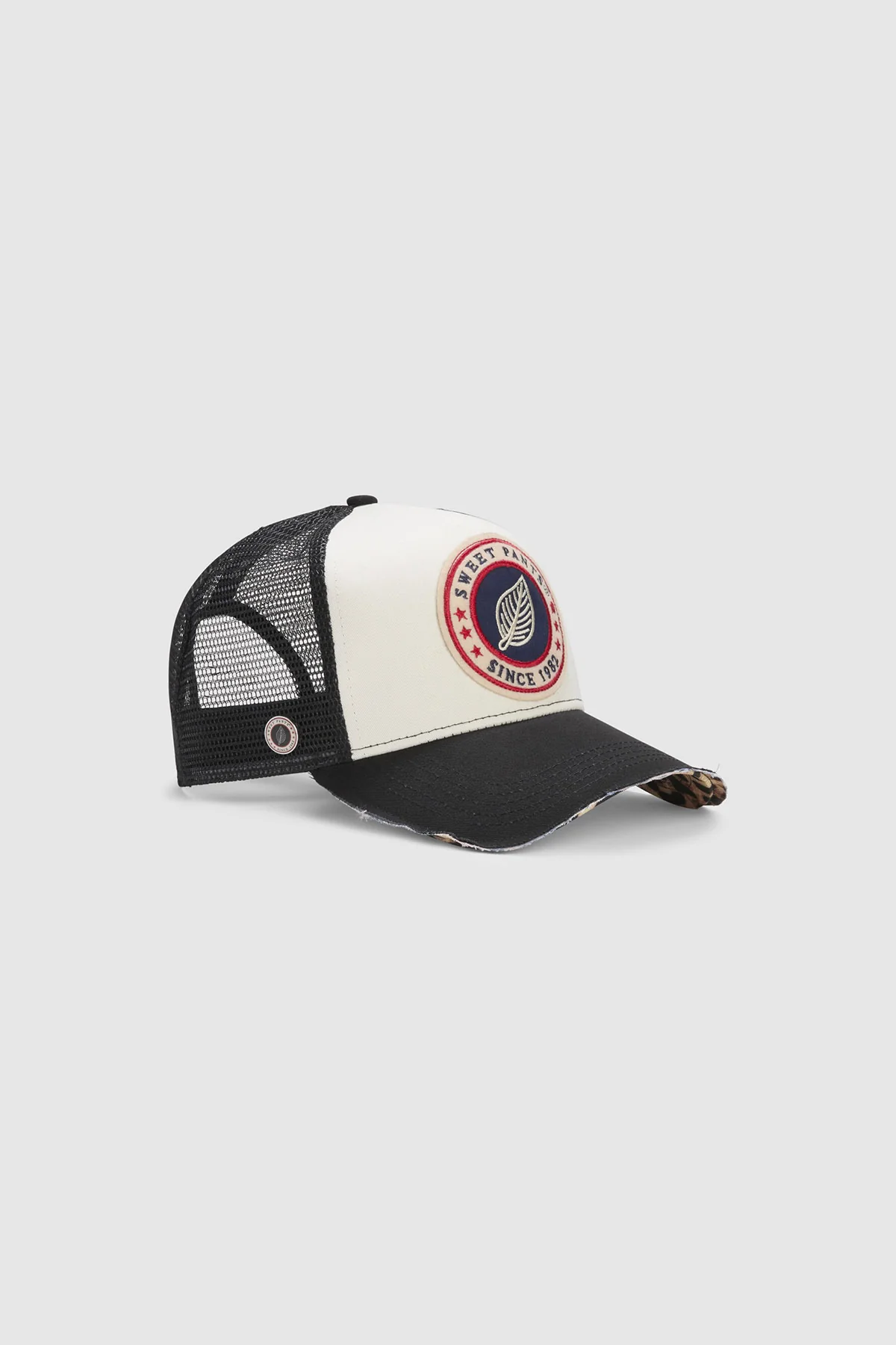 HOME RUN LEO — Casquette bi-colore en coton et filet - Black
