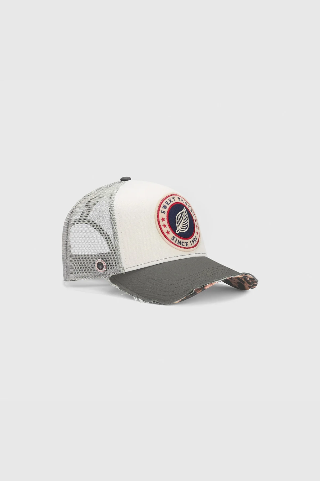 HOME RUN LEO — Casquette bi-colore en coton et filet - Grey