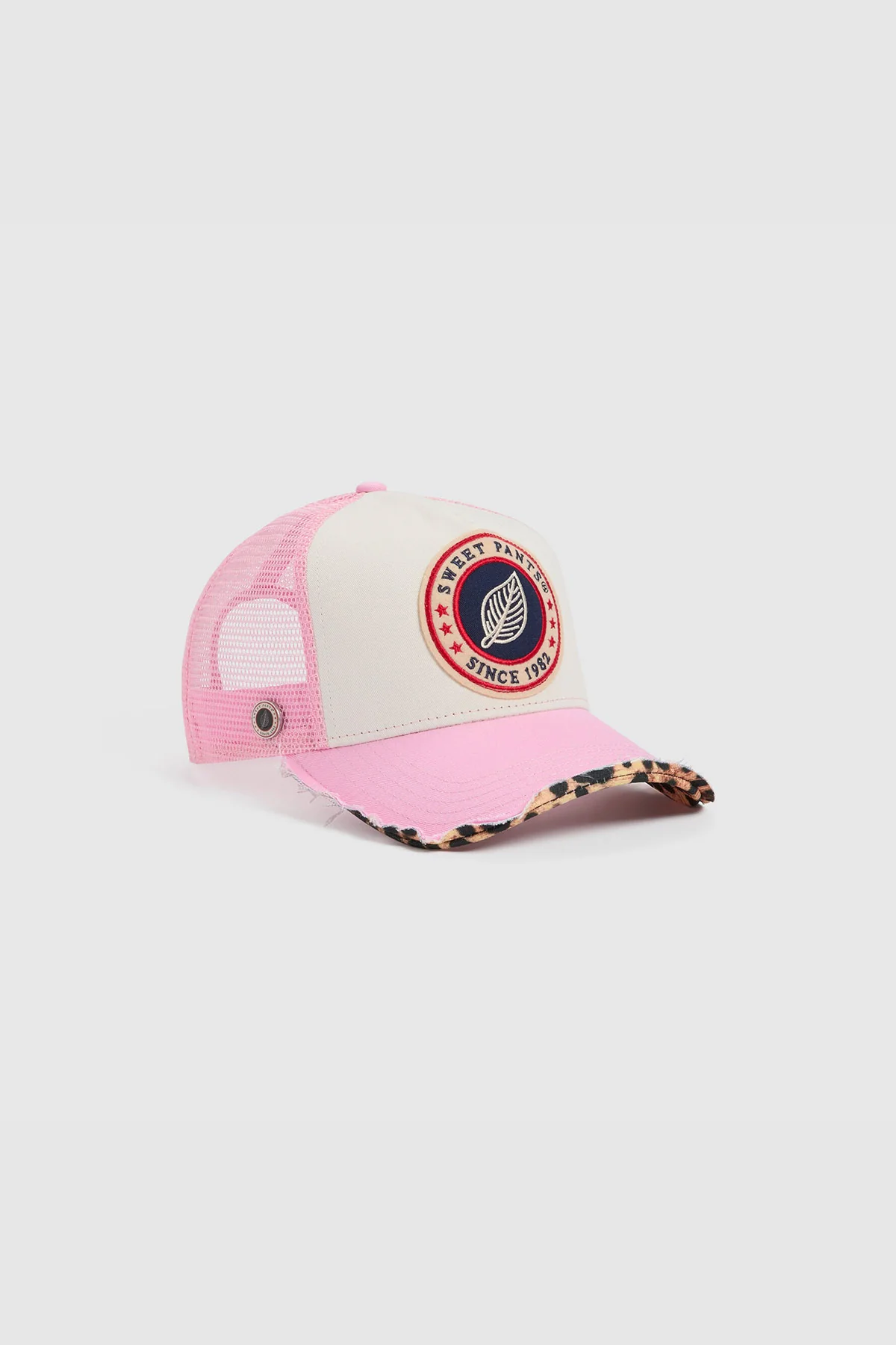 HOME RUN LEO — Casquette bi-colore en coton et filet - Peony