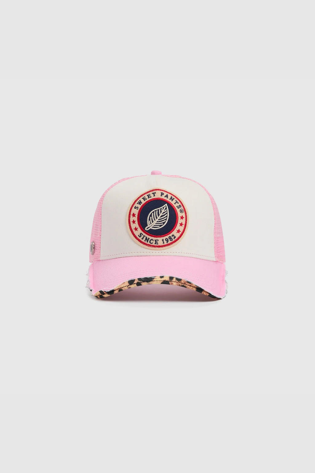 HOME RUN LEO — Casquette bi-colore en coton et filet - Peony