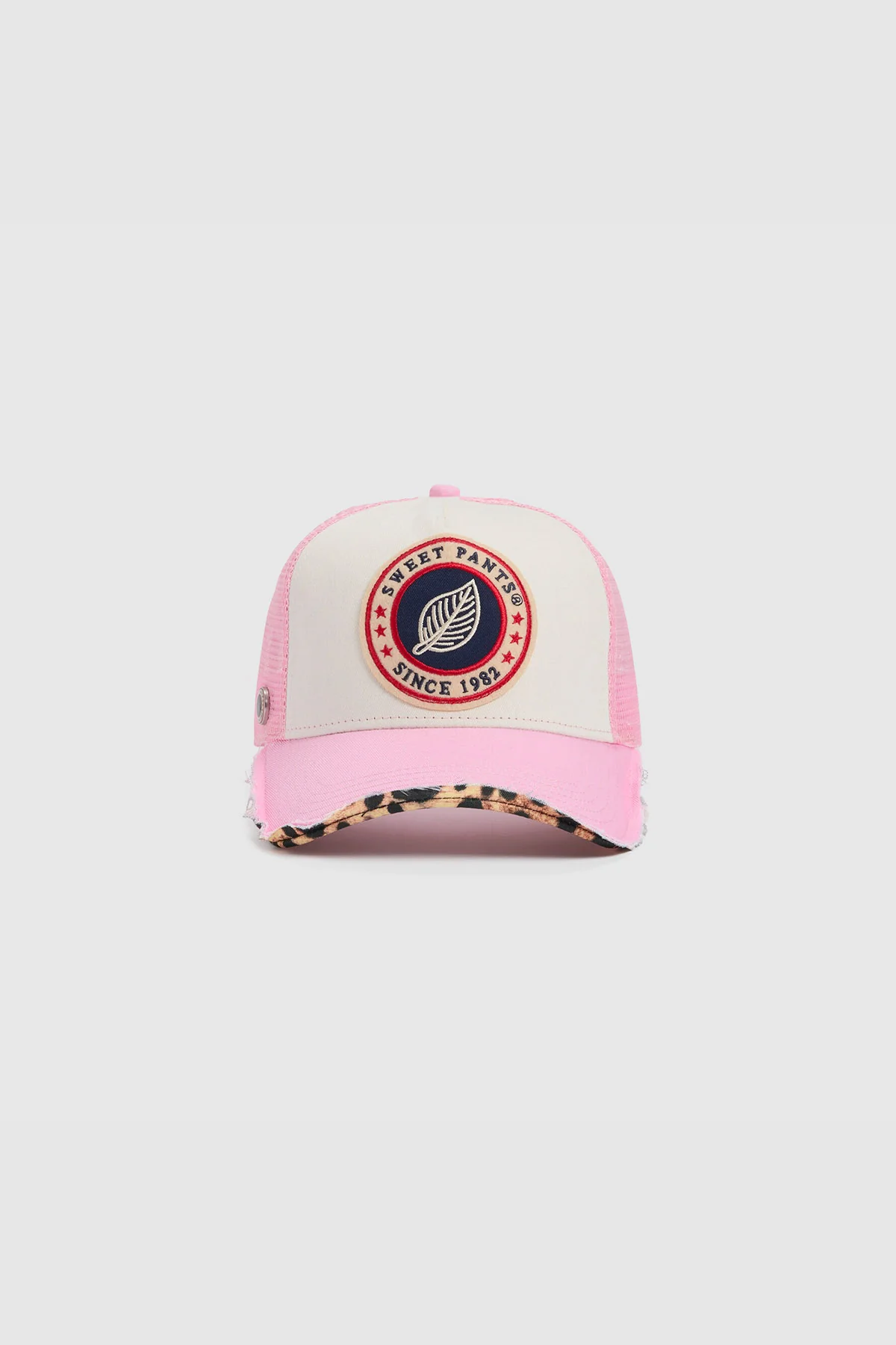HOME RUN LEO — Casquette bi-colore en coton et filet - Peony