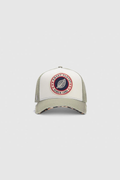 HOME RUN LEO — Casquette bi-colore en coton et filet - Sage