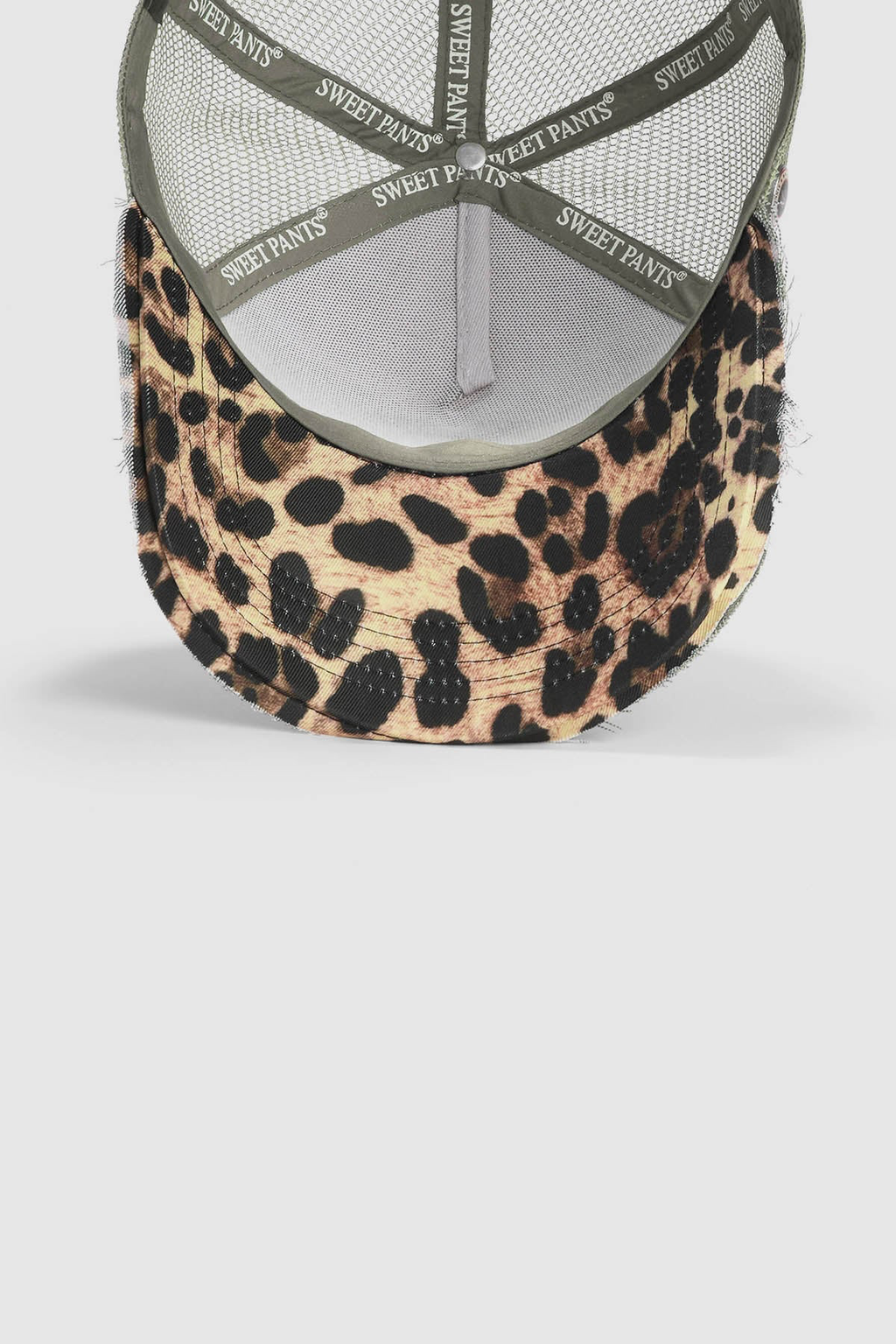 HOME RUN LEO — Casquette bi-colore en coton et filet - Sage