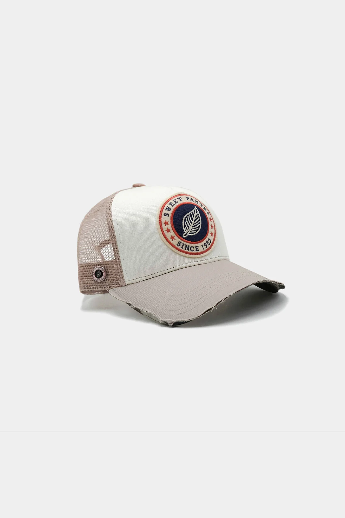HOME RUN CAP — Casquette bi-colore en coton et filet - Aluminium