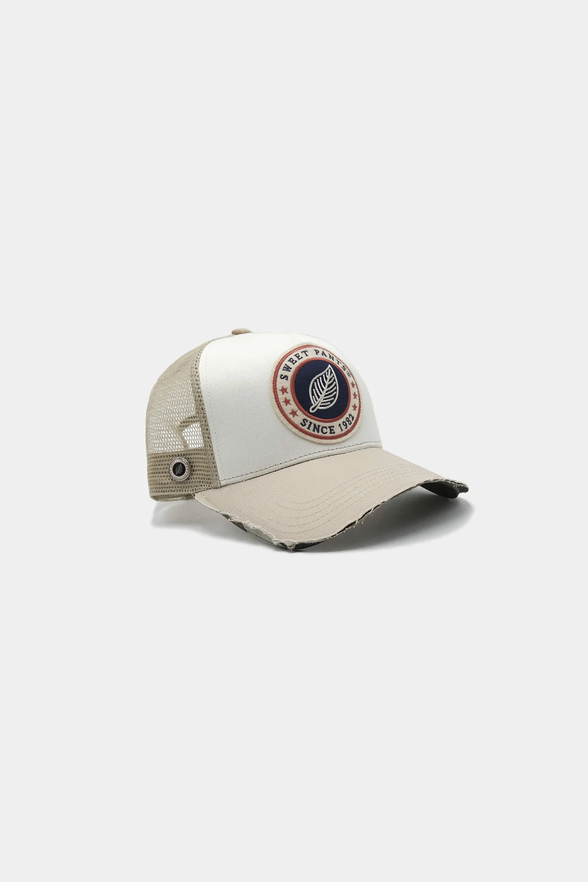 HOME RUN CAP — Casquette bi-colore en coton et filet - Argile
