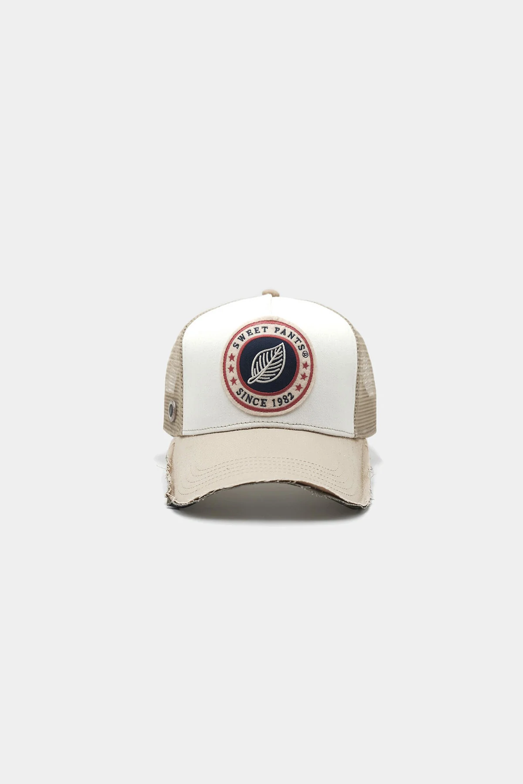 HOME RUN CAP — Casquette bi-colore en coton et filet - Argile