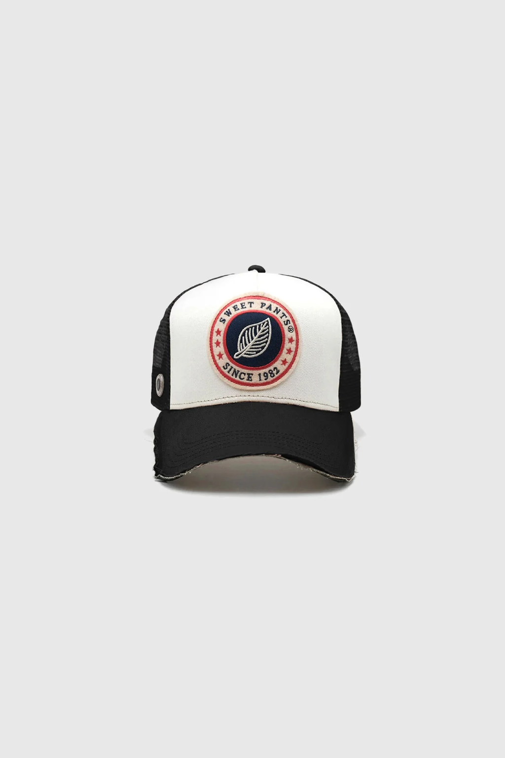 HOME RUN CAP — Casquette bi-colore en coton et filet - Black