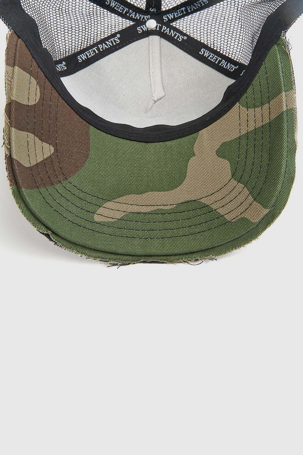 HOME RUN CAP — Casquette bi-colore en coton et filet - Black