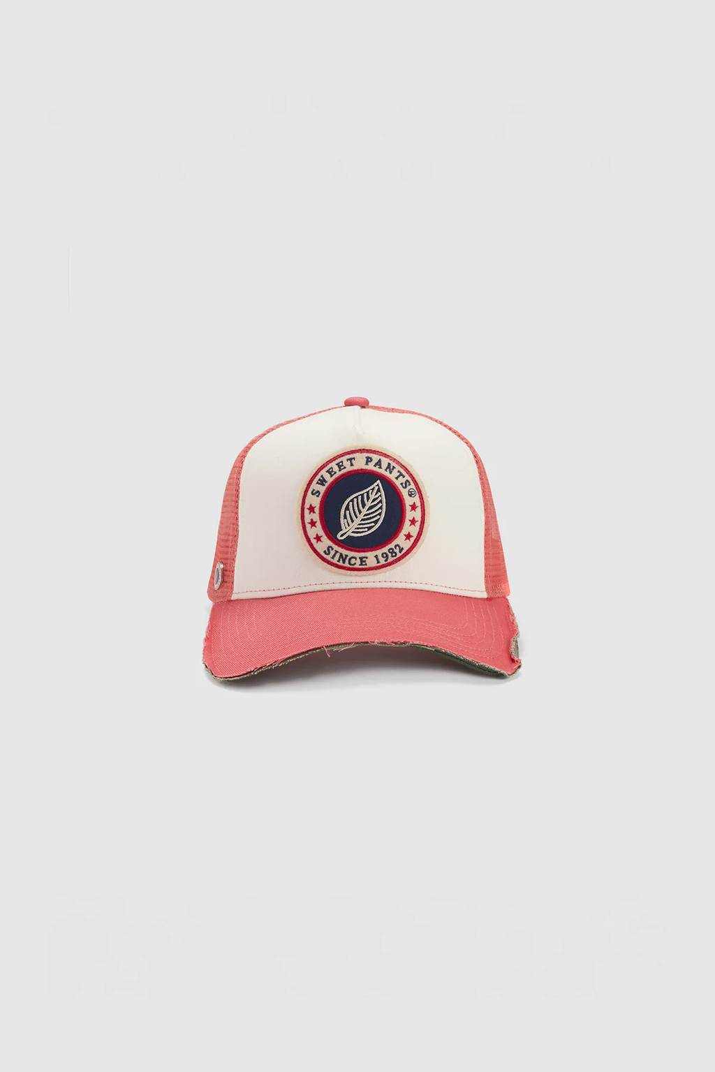 HOME RUN CAP — Casquette bi-colore en coton et filet - Blushed