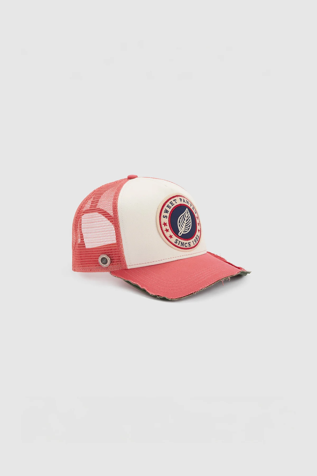 HOME RUN CAP — Casquette bi-colore en coton et filet - Blushed