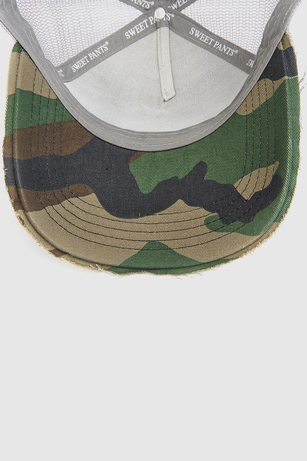 HOME RUN CAP — Casquette bi-colore en coton et filet - Grey