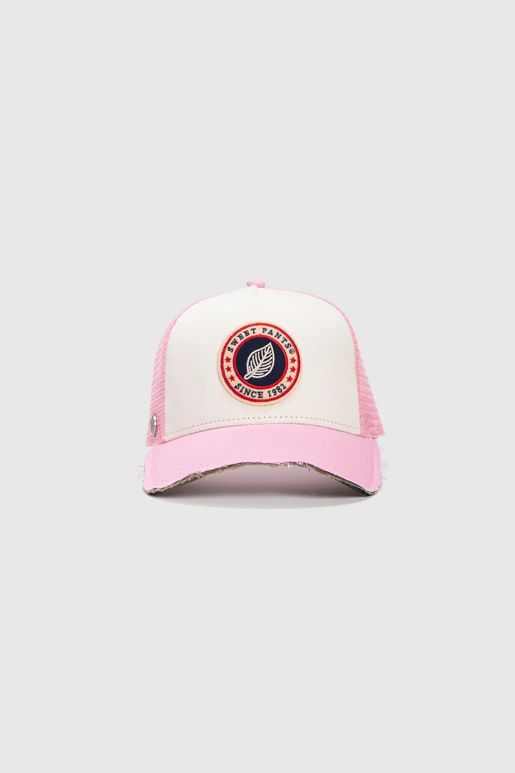HOME RUN CAP — Casquette bi-colore en coton et filet - Peony