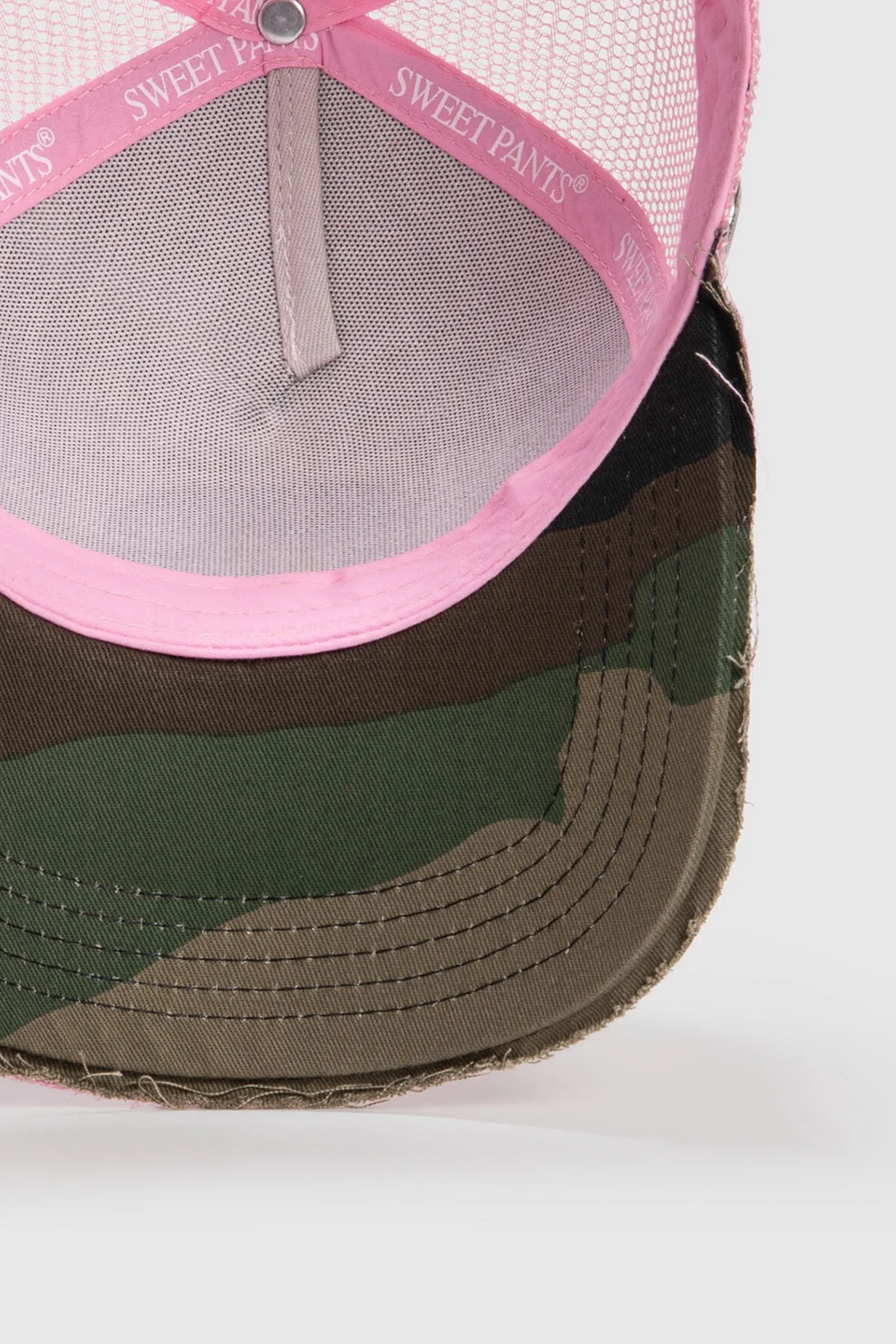 HOME RUN CAP — Casquette bi-colore en coton et filet - Peony